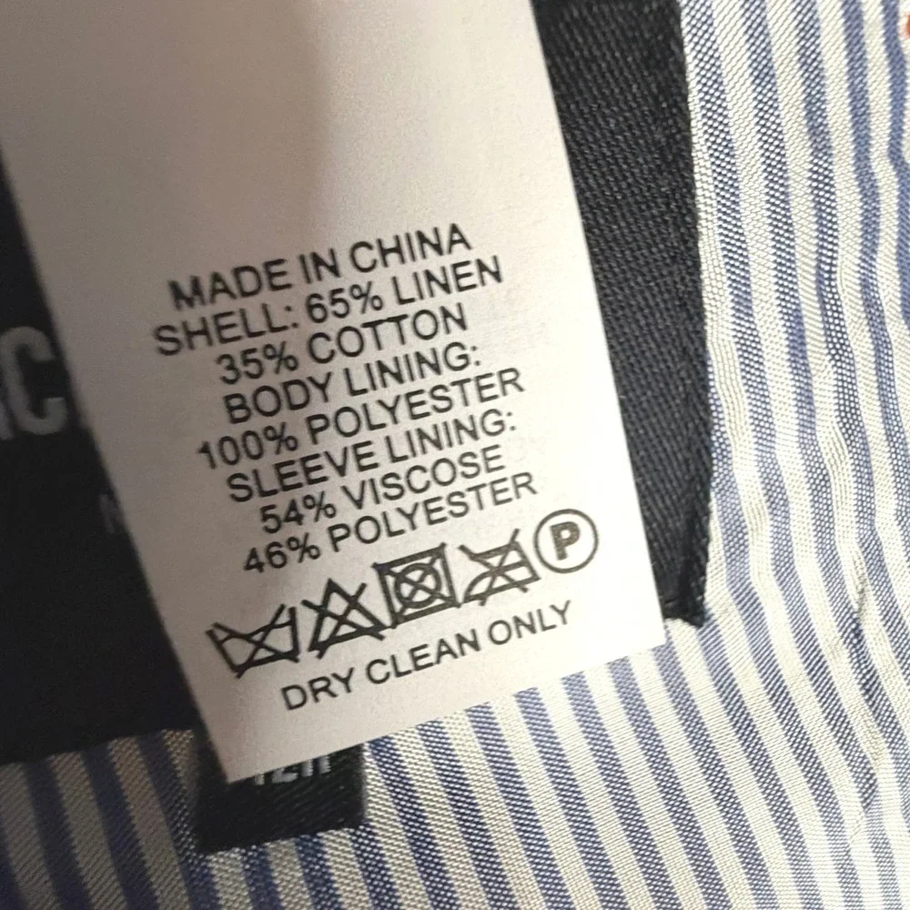 Jack Spade Blazer Mens 42R Navy Blue Linen Cotton Micro Dot Preppy Sport Coat